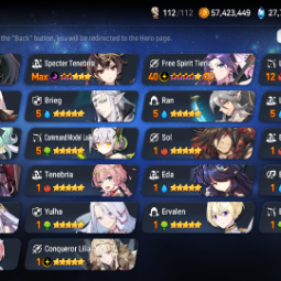 [epic 13] [android/ios] [Global] | 27000 [Piedra celeste] | 19+ [Héroe 5 estrellas] | 18+ [Artefacto 5 estrellas]| 1 [Luz de luna] | Muchos recursos 1